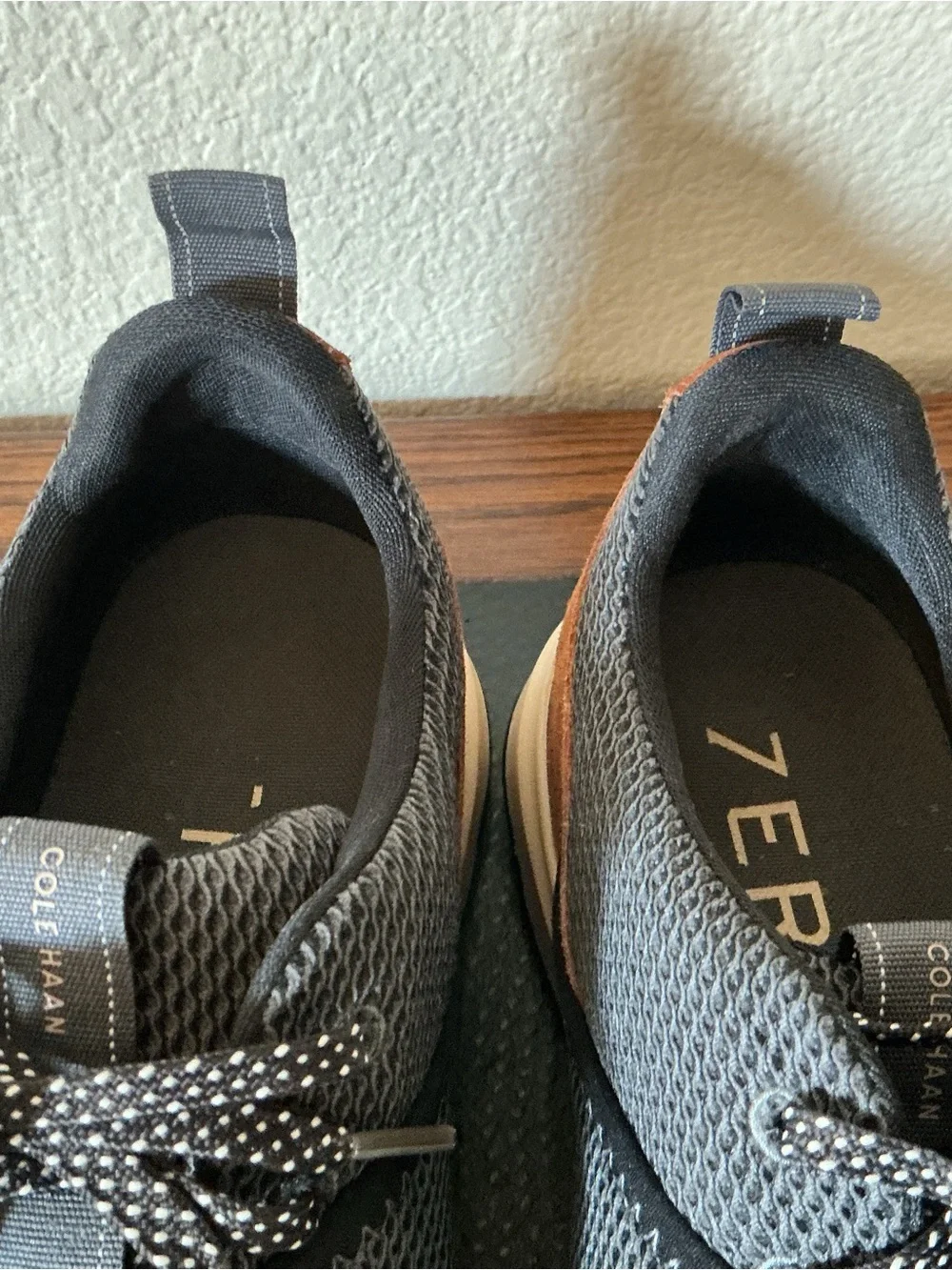 Cole Haan Men ZeroGrand Atlantic Gray Mesh Oxford Derby C34651 Size 11.5